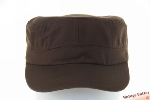Army cadet cap dark brown cotton 53-59 [new]
