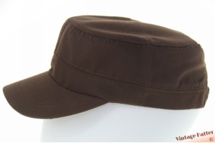 Army cadet cap dark brown cotton 53-59 [new]