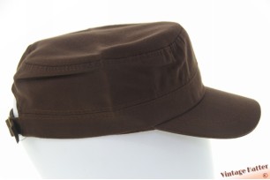 Army cadet cap dark brown cotton 53-59 [new]