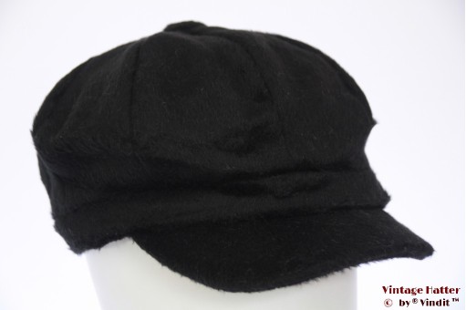 Ballonpet Hawkins zwart imitatie angora 57-60 [nieuw]