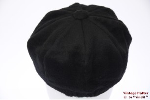 Ballonpet Hawkins zwart imitatie angora 57-60 [nieuw]