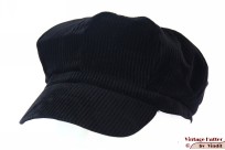 Ballonpet Seven zwart dun ribfluweel 57 [nieuw]