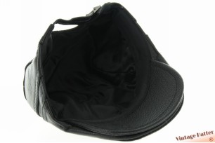 Voorgevormde pet recent model zwart imitatieleer 55-60 [ongebruikt]