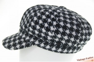 Ballonpet recent model zwart en wit pied-de-poule 55-58 [ongedragen]