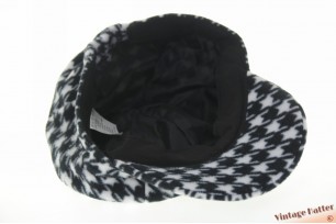 Ballonpet recent model zwart en wit pied-de-poule 55-58 [ongedragen]