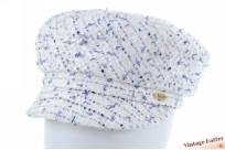 Ladies cap Bronté Ella white with bue accents 58-59 [new]