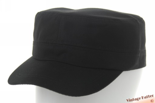 Army cadet cap army black cotton-feel 53-59 [new]
