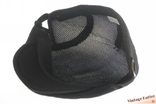 Summer golf cap black ventilating mesh 54-62 [new]