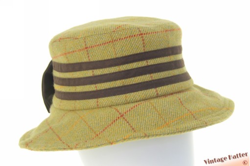 Dameshoed Hawkins (gedragen) zacht groen wol 55-57 Dameshoed Hawkins (gedragen) zacht groen wol 55-57