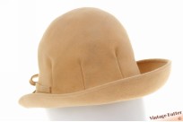 Ladies hat beige felt 54 (XS)