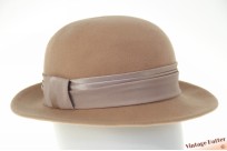 Ladies hat Kapelusz Filcowy beige felt 55-56 (S)