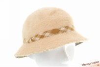 Ladies hat St. Michaels apricot beige angora mix 55-56