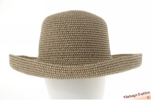 Dames zomerhoed Hawkins  vormbaar met opstaande rand beige en bruin 58 [nieuw]