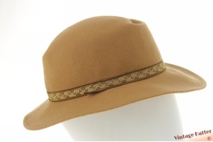 Dameshoed beige wolvilt 55 (S)