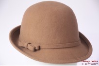 Dameshoed Hawkins beige bruin vilt 54-58 [nieuw]