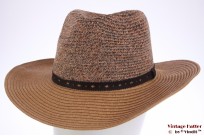 Ladies fedora Hawkins brown pink coated paper 56 [new]