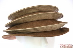 Ladies Pagode-hat The Madhatter caramel-beige faux leather 54-57 [New]