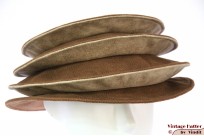 Ladies Pagode-hat The Madhatter caramel-beige faux leather 54-57 [New]