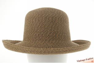 Dames zomerhoed Hawkins  vormbaar met opstaande rand caramel bruin 58 [nieuw]