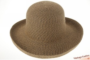 Dames zomerhoed Hawkins  vormbaar met opstaande rand caramel bruin 58 [nieuw]