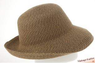 Dames zomerhoed Hawkins  vormbaar met opstaande rand caramel bruin 58 [nieuw]