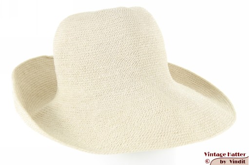 Flexibele dameshoed MadHatter Amsterdam vormbaar ivoorwit 56-57 [nieuw]