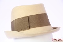 Ladies hat light beige felt 54-55  (XS-S) Ladies hat light beige felt 54-55  (XS-S)