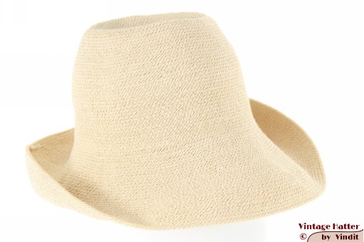 Flexibele dameshoed MadHatter Amsterdam vormbaar ivoorwit 56 [nieuw]