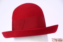 Dameshoed Fassbender rood vilt 55 (S) Dameshoed Fassbender rood vilt 55 (S)