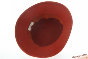 Dameshoed bruinrood vilt 55,5 (S)