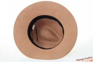 Dames gleufhoed recent model rozig beige wolvilt 56-58 [als nieuw]