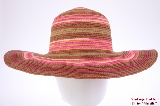 Floppy hoed Hawkins roze bruin gecoat papier 57 [nieuw]