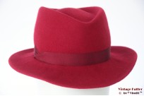 Ladies fedora Canda red felt 56 Ladies fedora Canda red felt 56