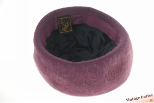 Flexibele dames cocktailhoed Tonak paars angora 56