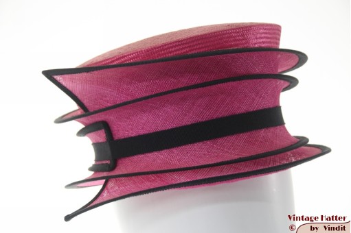 Ladies hat L'Une pink sinamay 56 [new]