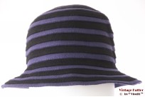 Ladies spiral hat purple black felt 56 Ladies spiral hat purple black felt 56