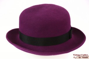 © VintageHatter.com | d-4007-54-7 Dameshoed paars vilt 54,5 (XS) Dameshoed paars vilt 54,5 (XS)
