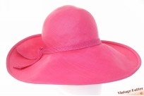 Dameshoed Harry Scheltens roze sisal sinamay 56