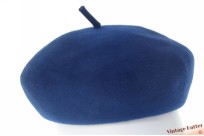 Alpino-style cocktailhat VEB blue felt 55-56