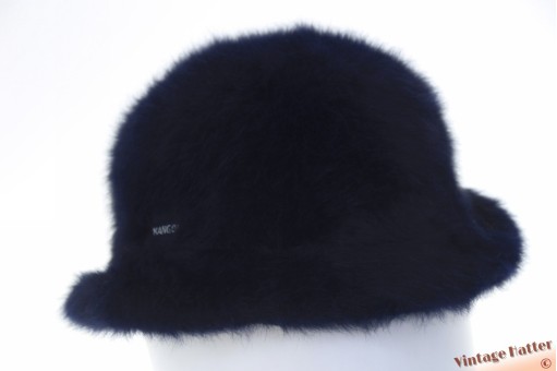 Flexibele dameshoed Kangol donker blauw angora mix 55 (S)