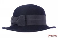 Ladies hat LadyLike dark blue felt 55 (S)