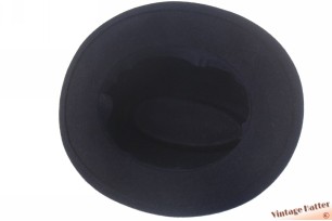 Dames jacht gleufhoed donker blauw haarvilt 56