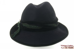 Dames jachthoed Dolomitenhut donker blauw haarvilt 57