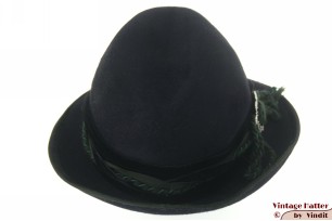 Dames jachthoed Dolomitenhut donker blauw haarvilt 57