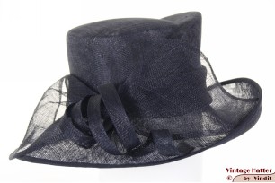 Ladies hat Favorite Modell dark blue sinamay sisal 57,5 [new]
