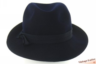 Dames gleufhoed donker blauw vilt 54 (XS)