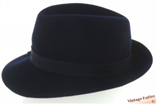 Dames gleufhoed donker blauw vilt 54 (XS)