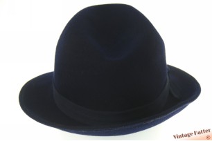 Dames gleufhoed donker blauw vilt 54 (XS)