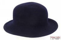 Dameshoed donker blauw vilt 55 (S)