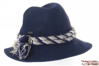 Dames jachthoed Walter donker blauw haarvilt 56